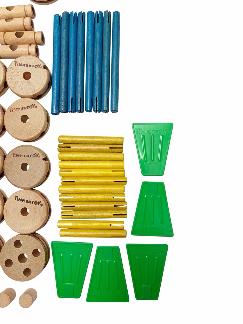 Tinkertoy | Vintage Wood Classic Construction Set Jumbo - Picture 5 of 13
